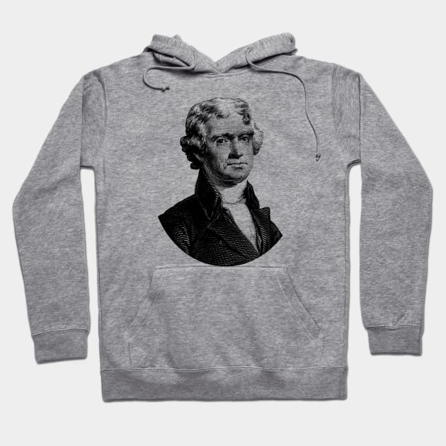 President Thomas Jefferson Hoodie by warishellstore